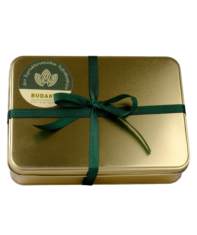 Hediyelik Kuru Meyve - Gold Metal Kutusunda
