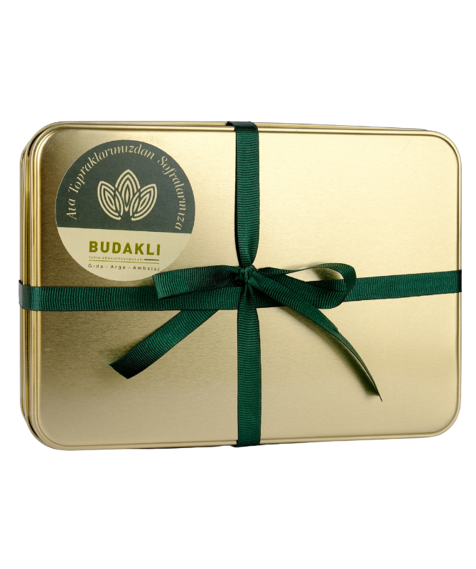 Hediyelik Kuru Meyve - Gold Metal Kutusunda