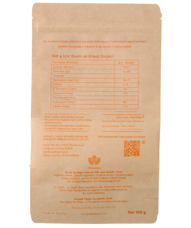 Kuru Portakal 100 Gr.