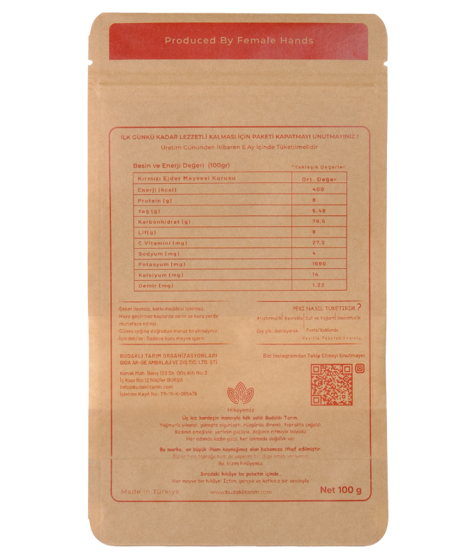 Kuru Kırmızı Ejder 100 Gr.