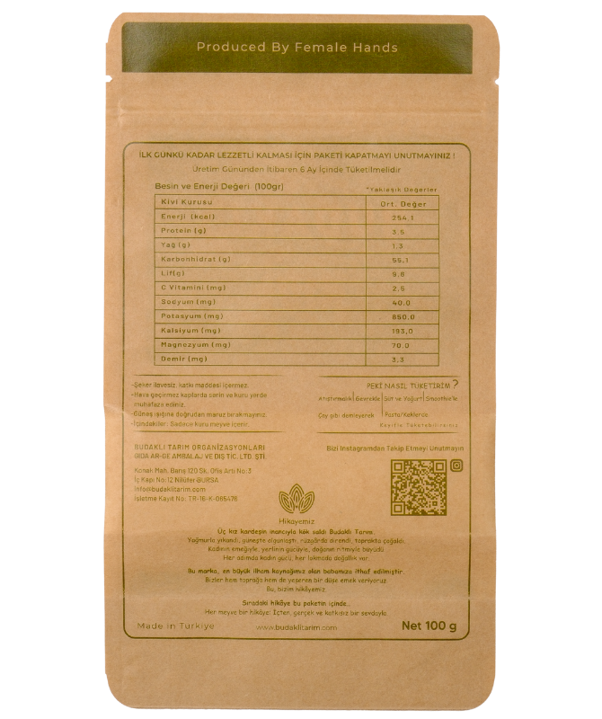 Kurutulmuş Kivi 100 Gr.