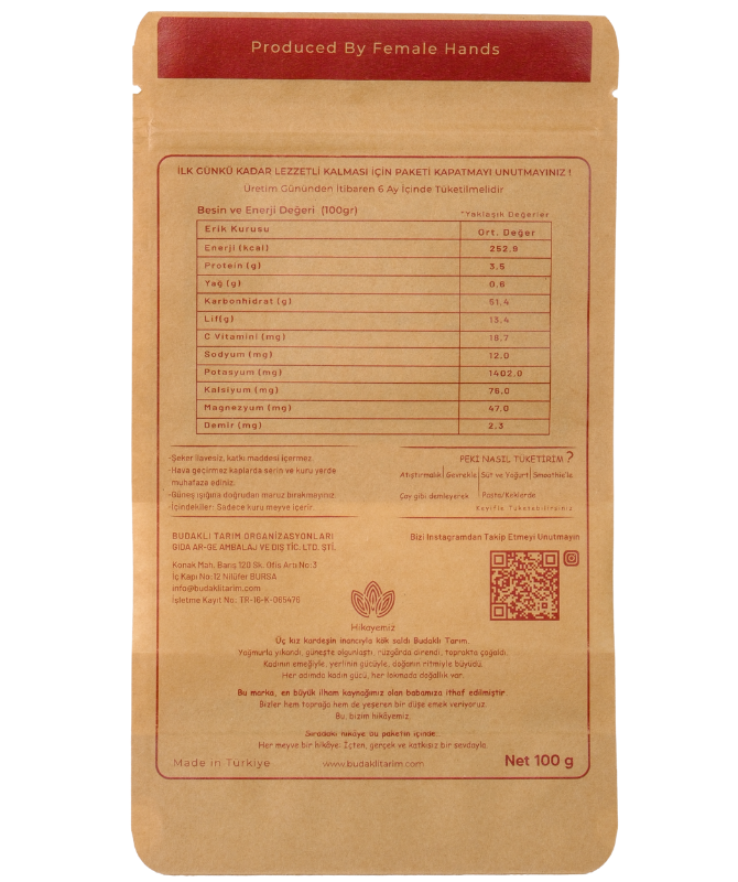 Kuru Halka Erik 100 Gr.