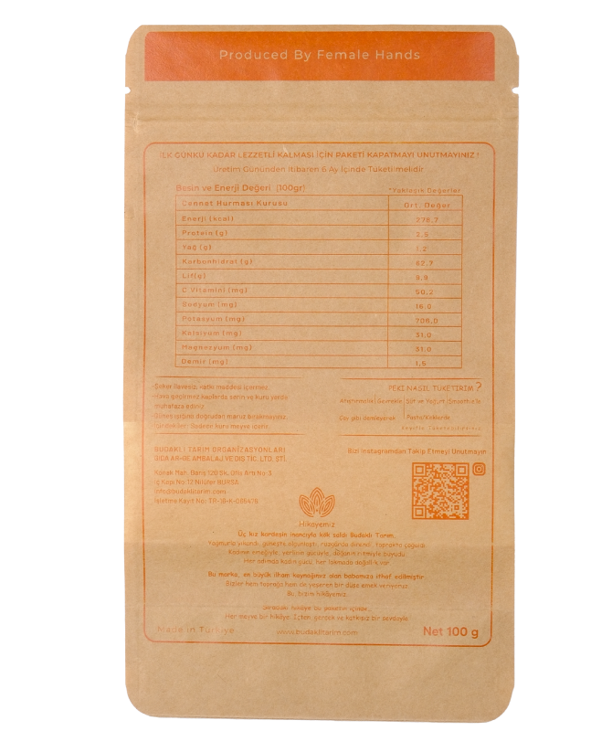 Kuru Trabzon Hurması 100 Gr.