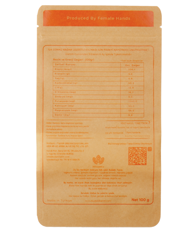 Doğal Şeftali Kurusu 100Gr.